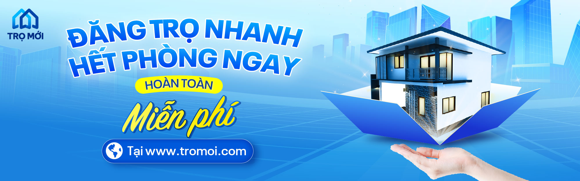 Đăng trọ nhanh, hết phòng ngay